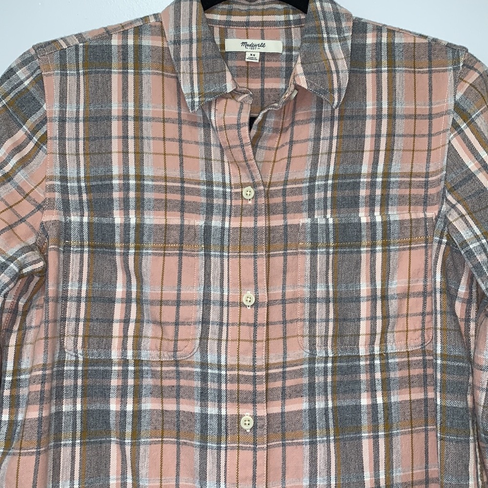 MADEWELL flannel button down - Picture 4 of 8